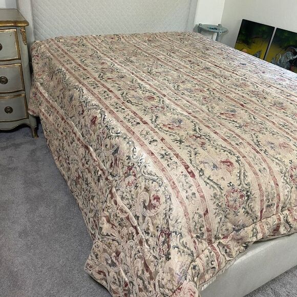 Hollander Vtg King Comforter w/ king Shams French Country - Picture 3 of 13